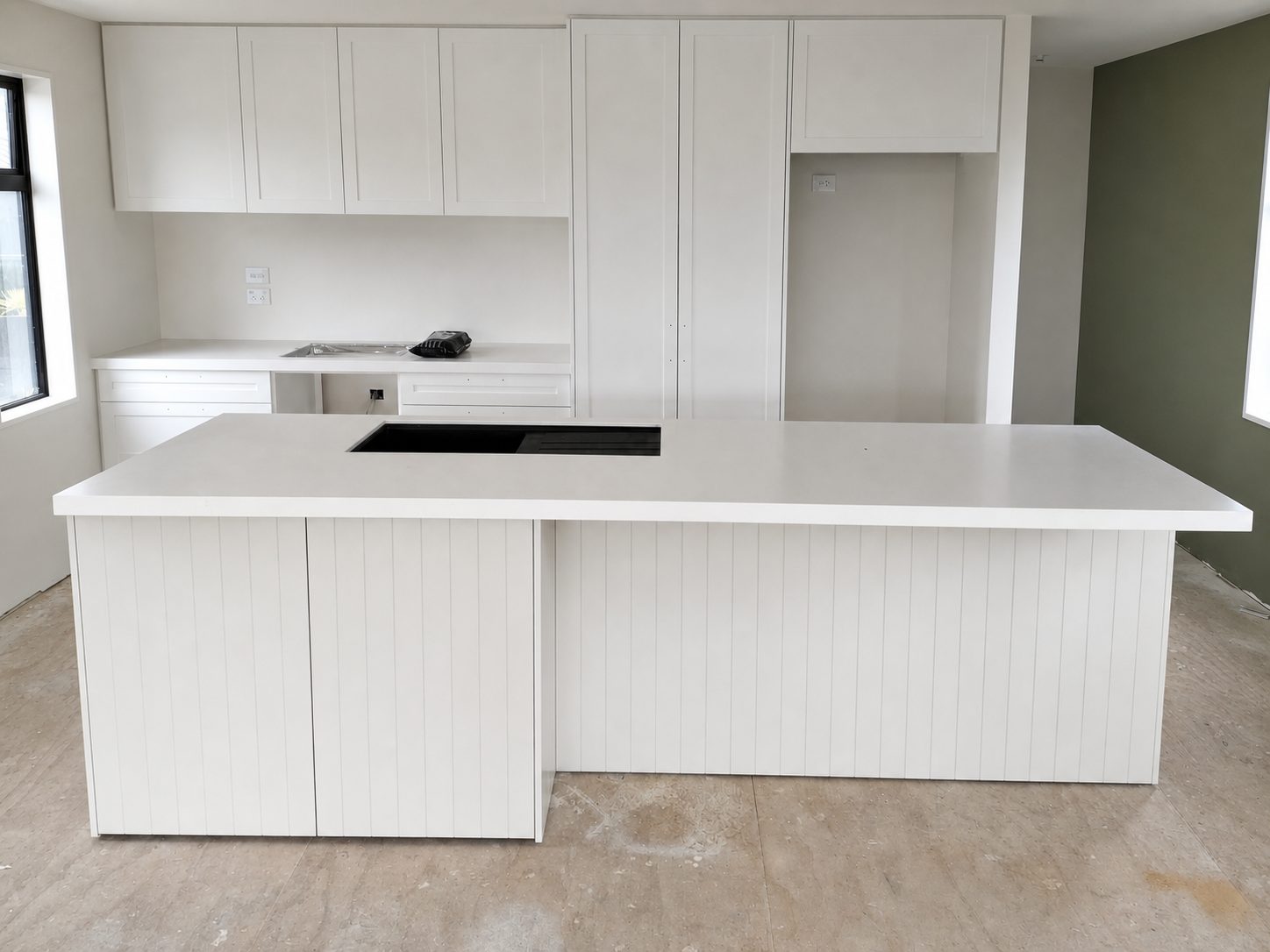 Kitchen island and cabinetry installation