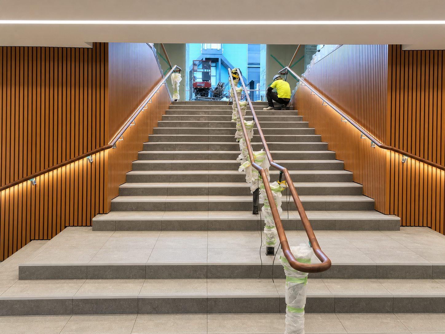 Queenstown Mall LED integrated handrail project